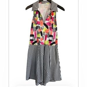 SwingDish Abstract Print Dress